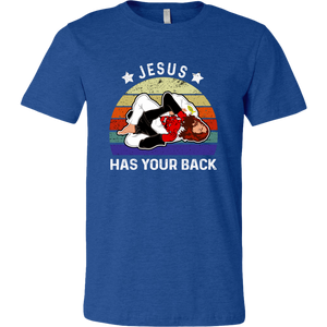 Jesus Has Your Back  Brazilian Jiu Jitsu Vintage Tshirt